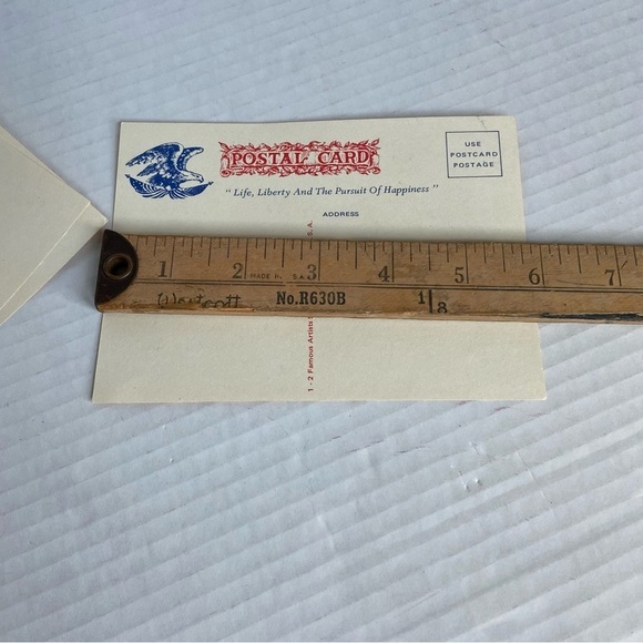 Life Liberty and the Pursuit of Happiness Patriotic Vintage Postcard Made In USA - Picture 15 of 15